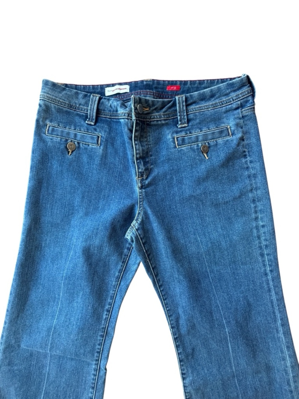 Title: Pilcro Anthropologie Wide Leg Jeans Medium Wash Size 32